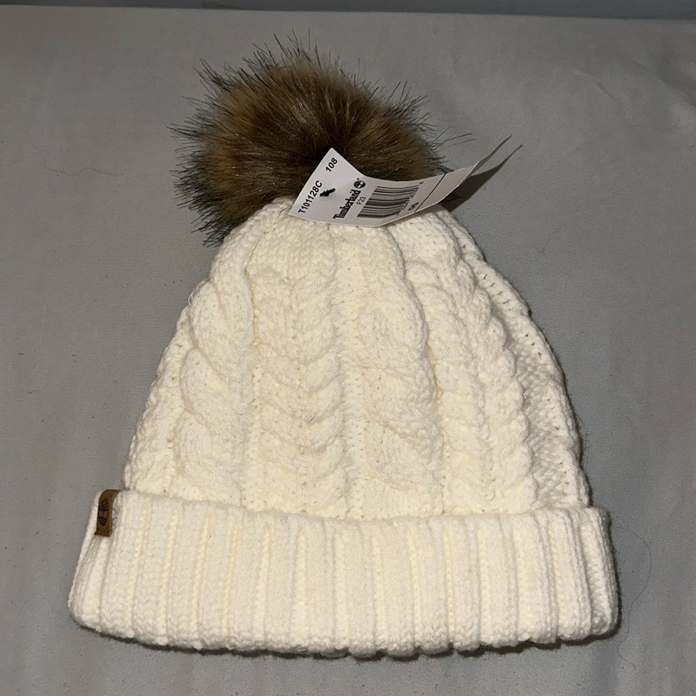Timberland knit beanie with teddy inside
